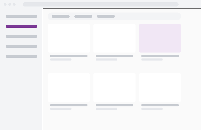 Product interface preview